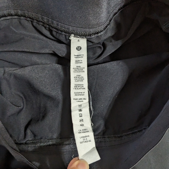 EUC! Lululemon Court Rival Skirt In Black Size 4 - Picture 6 of 15